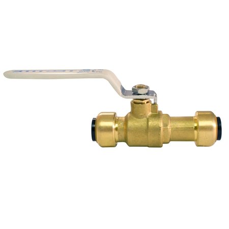 TECTITE BY APOLLO 1/2 in. Brass Push-to-Connect Slip Ball Valve FSBBV12SL